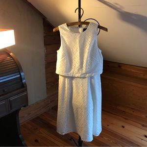 Adrianna Papell Ivory Cream Lace Dress, EUC, 8